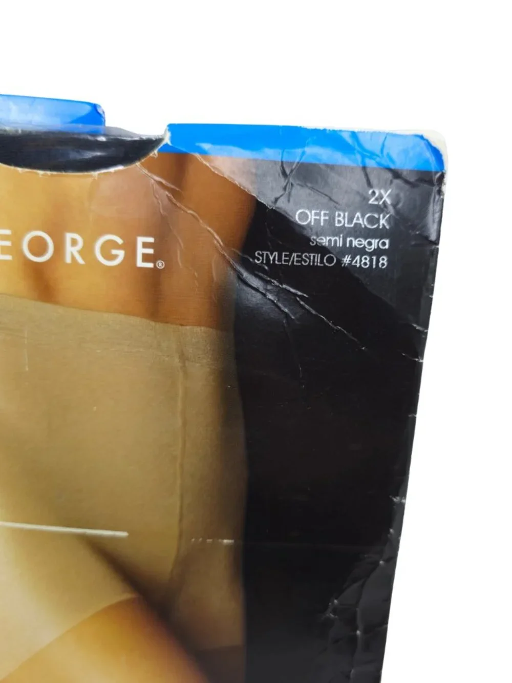 George Women's Plus Nude & Black Control Top & Body Shaper Pantyhose - Set of 3